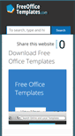 Mobile Screenshot of freeofficetemplates.com